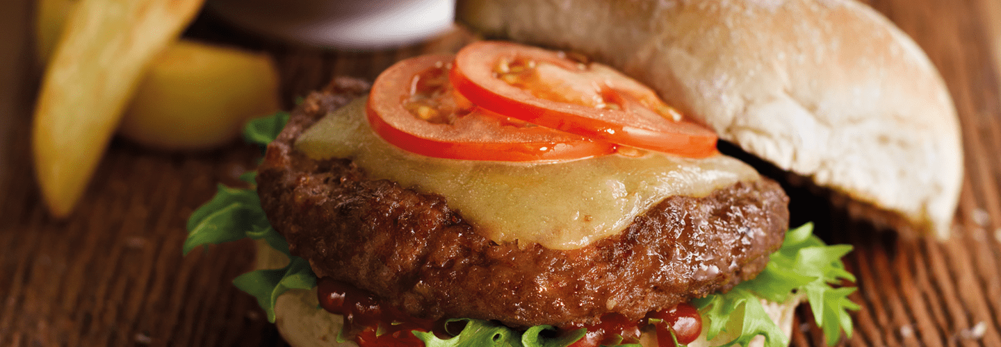 Classic Cheese Burger and Wedges Recipe 