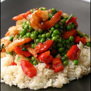 Tasty Thai Prawn Stir Fry With Peas Recipe