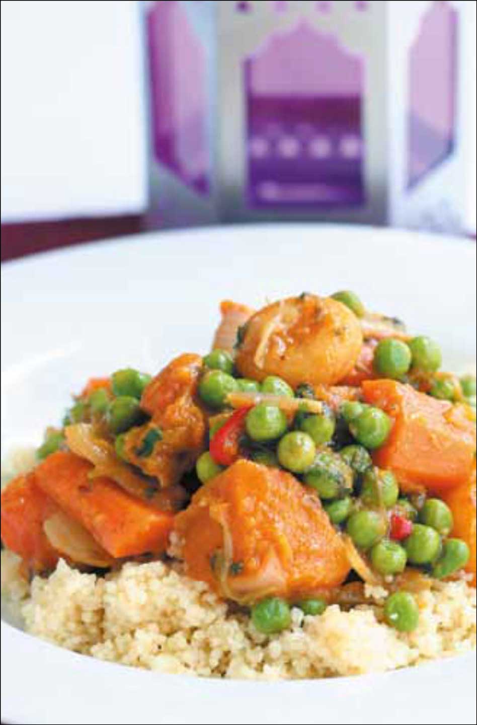 Vegetable Tagine with Peas and Squash, Carrots and Apricots