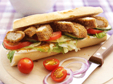 Southern Fried Chicken Baguette