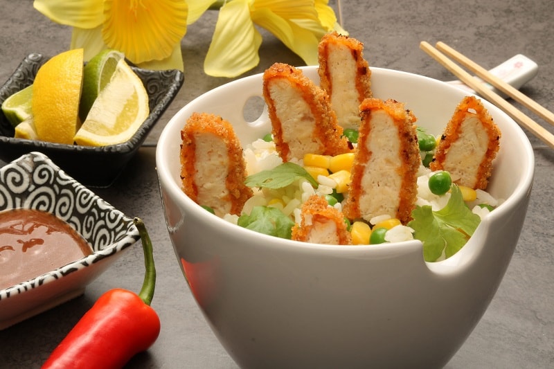 Hot and Spicy Chicken Grills with Lemon and Coriander Rice