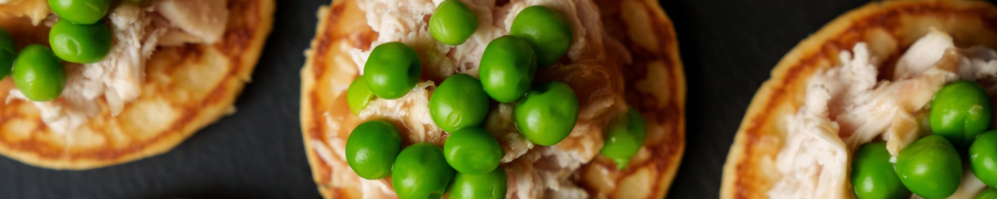 Roast Chicken & Pea Blini