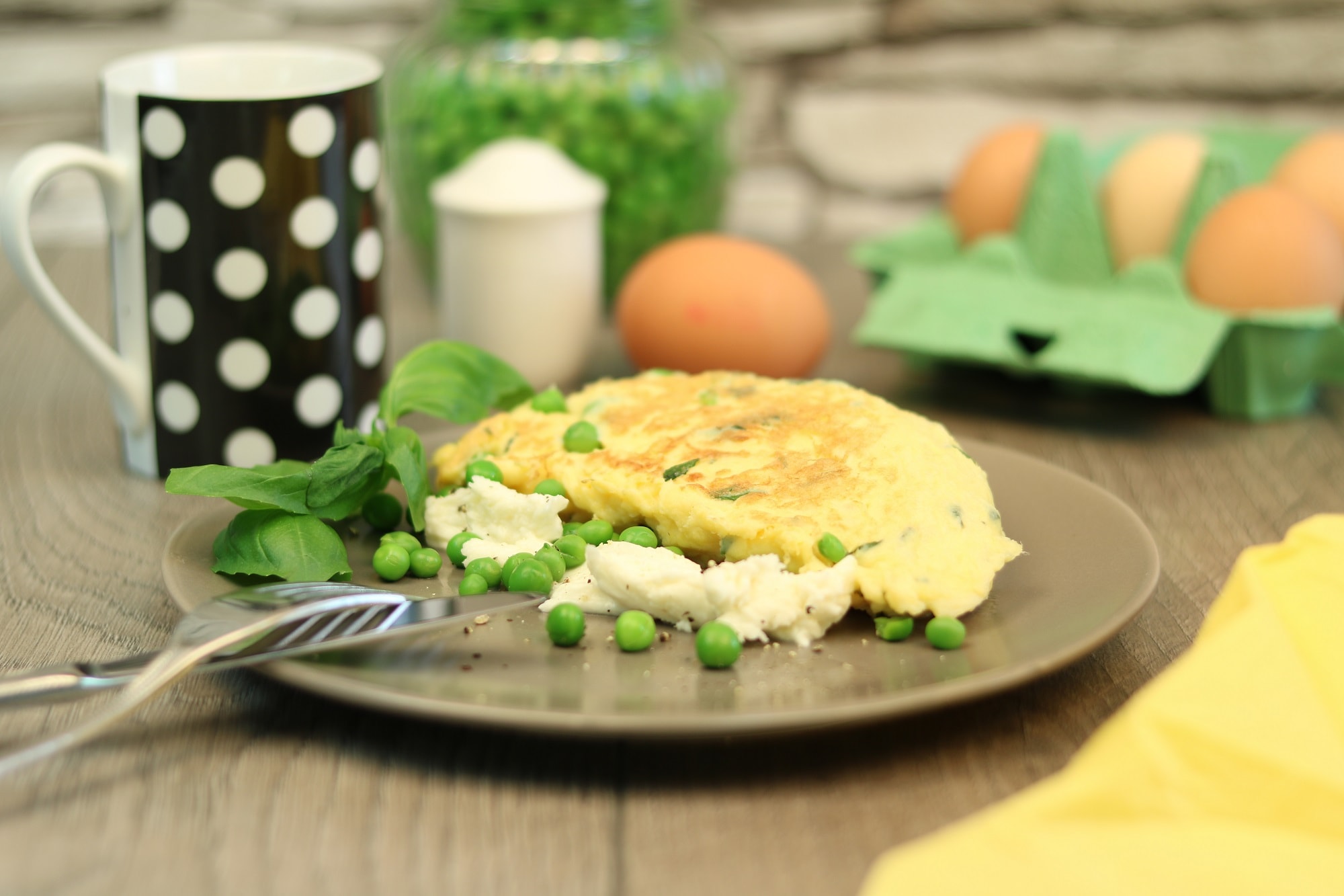 Garden Peas Omlette