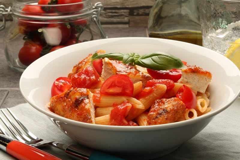 Penne Arrabbiata with Peri Peri Chicken Chargrills