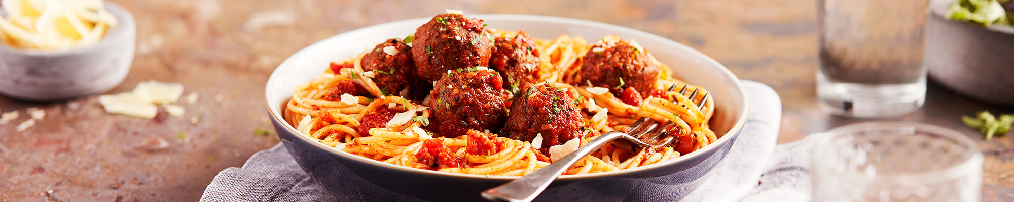 Spaghetti and Meat-free Meatballs